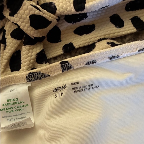 Aerie Black and White Spotted Bikini - Picture 3 of 4